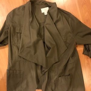 Drapped light open jacket